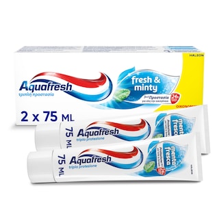 AQUAFRESH | Toothpaste Fresh & Minty 2x75ml
