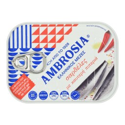 ΑΜΒΡΟΣΙΑ | Σαρδέλες με Καυτερή Πιπεριά 75g