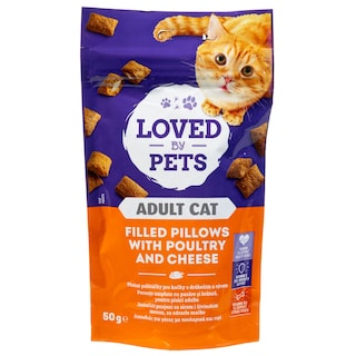 LOVED BY PETS | Σνακ Γάτας Πουλερικά και Τυρί 50g