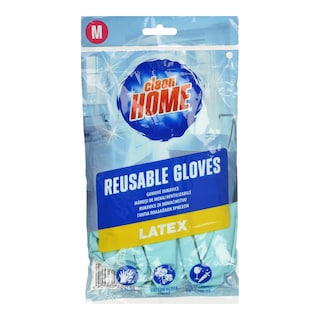 CLEAN HOME | Γάντια Πολλαπλών Χρήσεων Medium Latex 2 Τεμάχια
