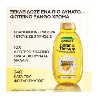 BOTANIC THERAPY | Σαμπουάν Λάμψης Ξανθά Μαλλιά 400ml