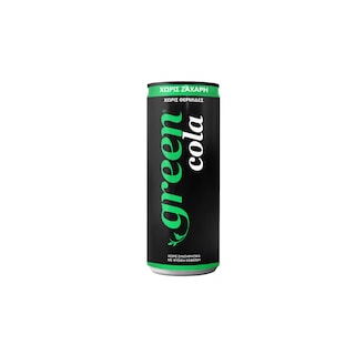 GREEN | Αναψυκτικό Cola Στέβια Κουτί 330ml