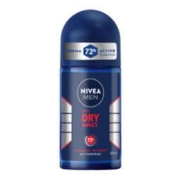 NIVEA | FOR MEN | Deodorant Roll On Men Dry Impact 50ml