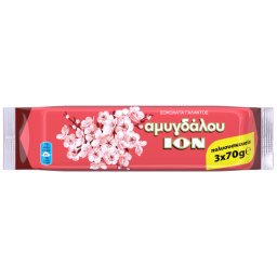 ΙΟΝ | Σοκολάτα Γάλακτος Αμυγδάλου 3x70g