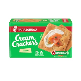 ΠΑΠΑΔΟΠΟΥΛΟΥ | Κράκερς Σίτου Χωρίς Ζάχαρη 165g