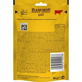 PEDIGREE | Snack Σκύλωv Ranchos Slices Μοσχάρι 60g