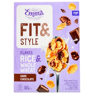 EMMA | Δημητριακά Fit & Style Μαύρη Σοκολάτα 375g