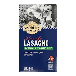 WORLD'S MARKET | Λαζάνια Φύλλα 500g