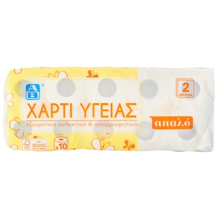 ΑΒ | Χαρτί Υγείας 2 Φύλλα 10 Ρολά 750g