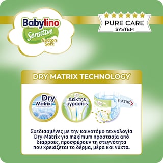 BABYLINO | Πάνες Sensitive Cotton Soft No3 56 Τεμάχια