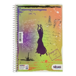 SKAG | Τετράδιο Σπιράλ University 3 Θεμάτων 90 Φύλλα 1 Τεμάχιο