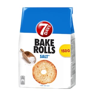 7DAYS | Σνακ Bake Rolls Αλάτι 150g