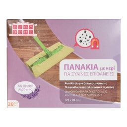 TIDY | Πανάκια για Ξύλινες Επιφάνειες Λεβάντα 20 Τεμάχια