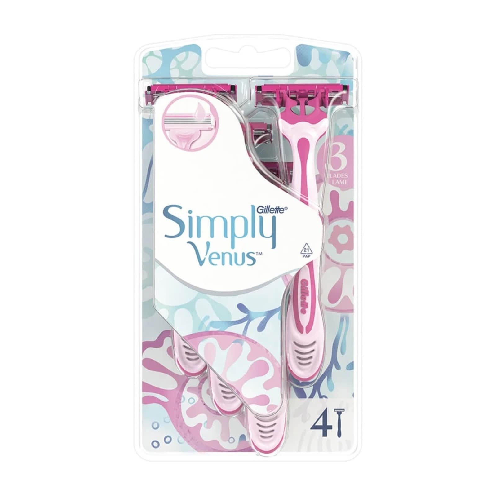 Ξυραφάκια Simply Venus 3 4 Τεμάχια