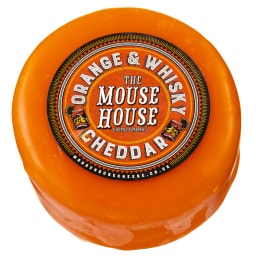 MOUSE HOUSE | Τυρί Cheddar Πορτοκάλι και Ουίσκι 200g