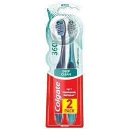 COLGATE | Οδοντόβουρτσα 360 Medium 2 Τεμάχια