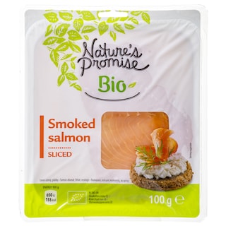 NATURES PROMISE BIO | Σολομός Καπνιστός Bio Φέτες 100g