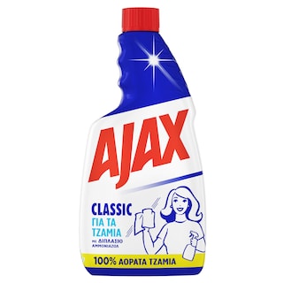 AJAX | Καθαριστικό Τζαμιών Classic Ανταλλακτικό 500ml