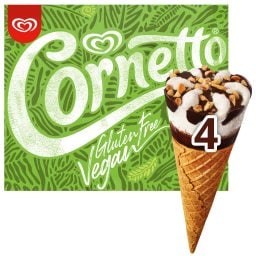 CORNETTO | Παγωτό Vegan Χωρίς Γλουτένη 4x60g