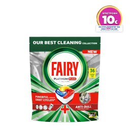 FAIRY | Κάψουλες Πλυντηρίου Πιάτων Platinum Plus Anti-Dull 36 Τεμάχια