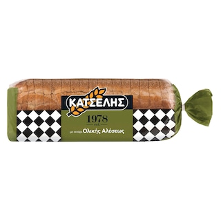ΚΑΤΣΕΛΗΣ | Ψωμί Τοστ Ολικής Άλεσης 720g