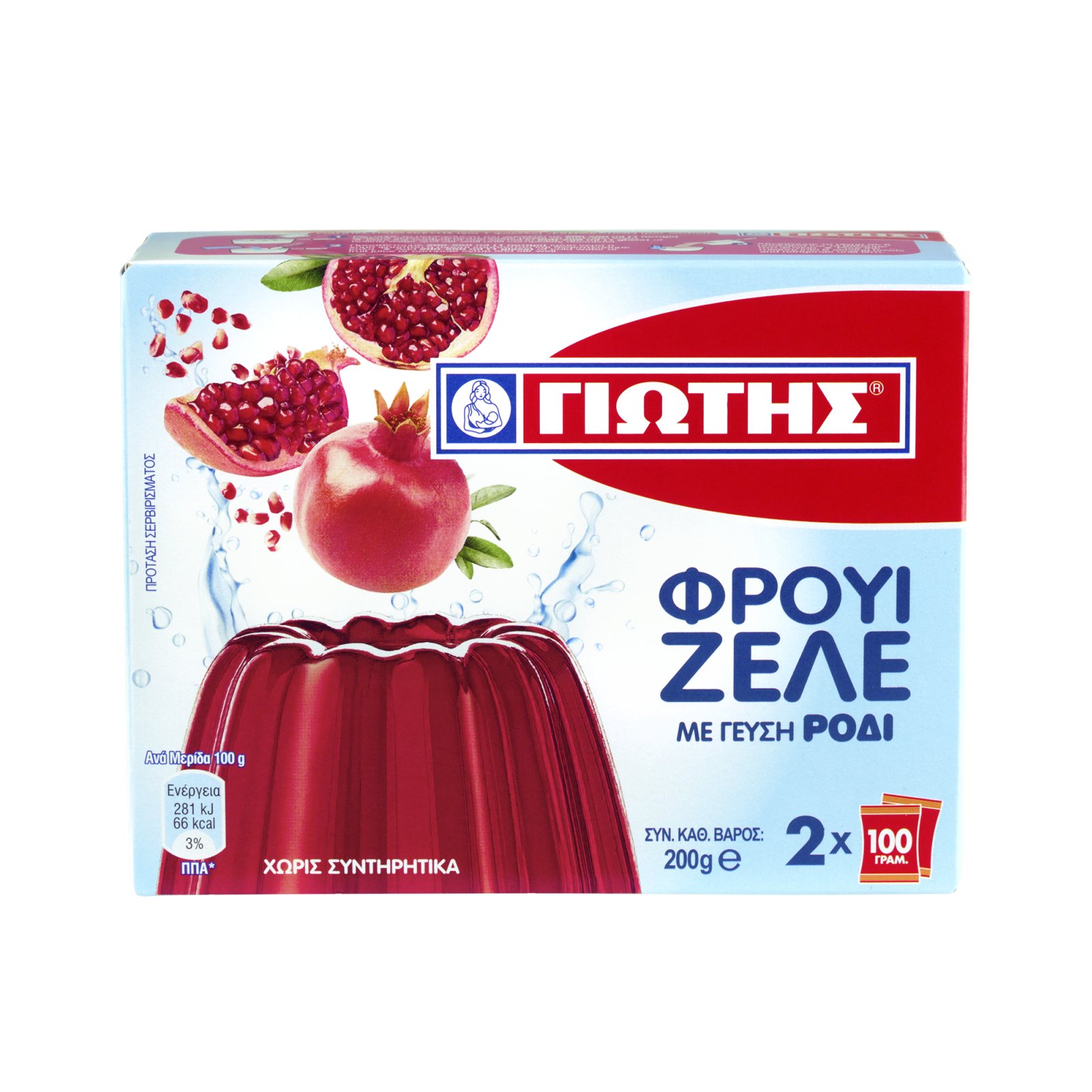 Ζελέ Ρόδι 2x100g