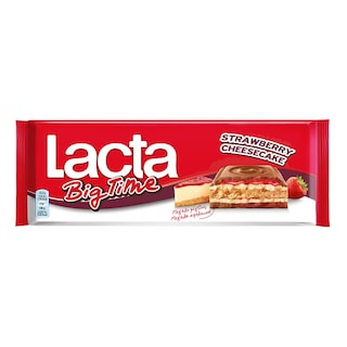 LACTA | Σοκολάτα Big Time Cheesecake Φράουλα 300gr
