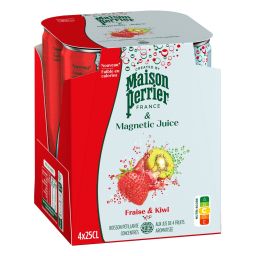 PERRIER | Ανθρακούχο Νερό Maison Perrier Φράουλα και Ακτινίδιο 4x250ml