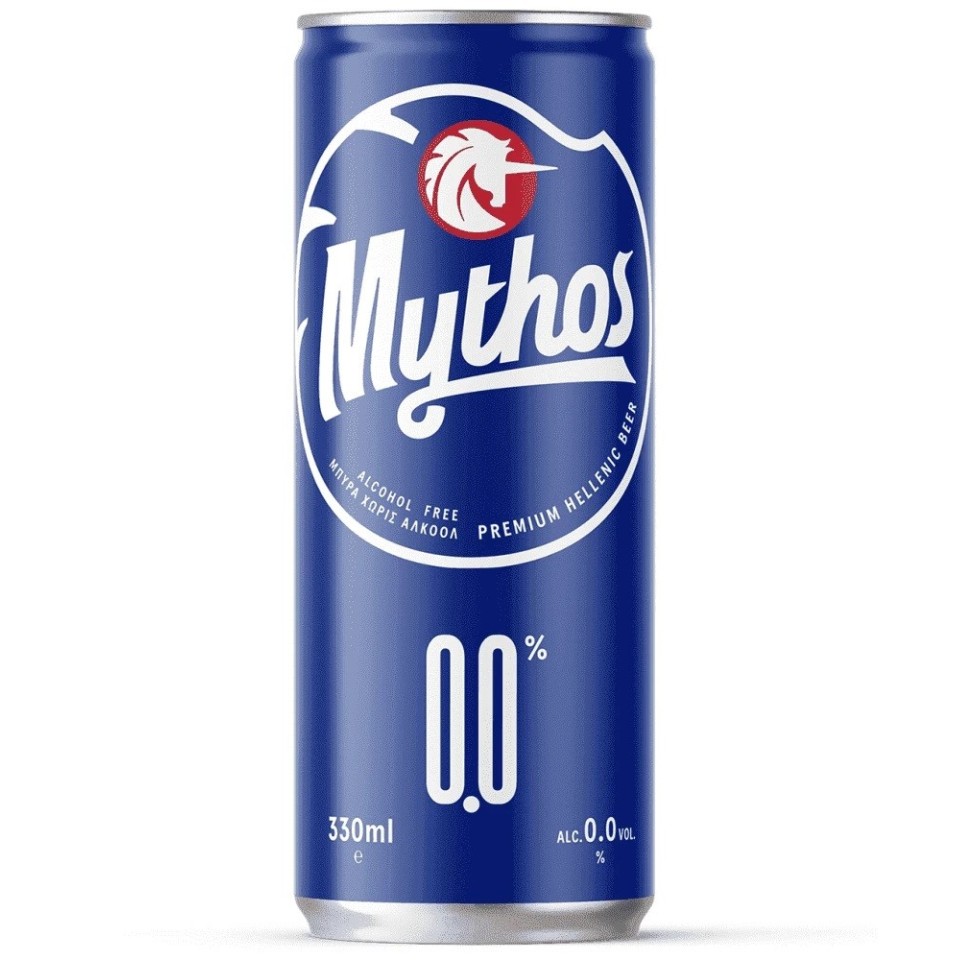 MYTHOS Μπύρα 0.0% Χωρίς Αλκοόλ Κουτί 330ml