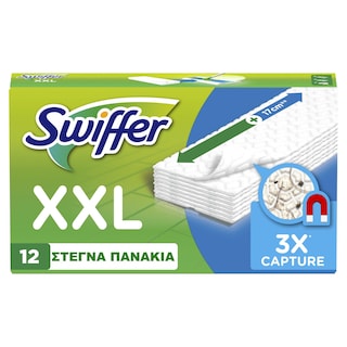 SWIFFER | Στεγνά Πανάκια XXL Ανταλλακτικά 12 Τεμάχια