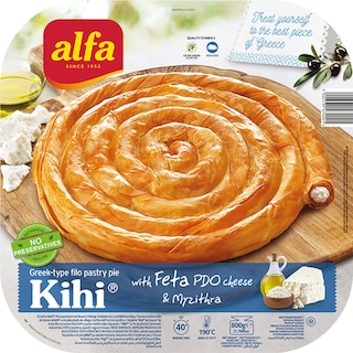 ALFA | Kihi Pie with Feta PDO and Myzithra Cheese 800g