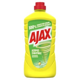 AJAX | ΑΣΠΡΟΣ ΣΙΦΟΥΝΑΣ | Καθαριστικό Πατώματος Άσπρος Σίφουνας Λεμόνι 1lt
