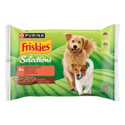 FRISKIES | Σκυλοτροφή Βοδινό και Πατάτες σε Σάλτσα 4x85g