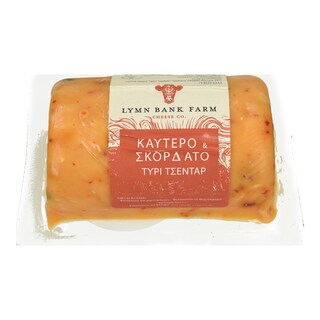 MOUSE HOUSE | Τυρί Cheddar Hot & Garlic Barrel 145g