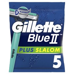 GILLETTE | BLUE II PLUS SLALOM | Ξυριστική Μηχανή Μιας Χρήσης Plus Slalom 5 Τεμάχια