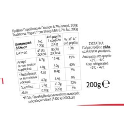 ΡΟΔΟΠΗ | Γιαούρτι Πρόβειο Παραδοσιακό 200g