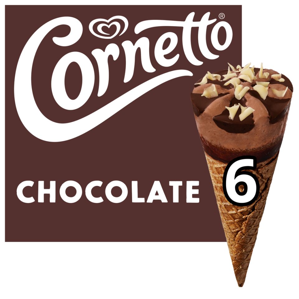 CORNETTO Παγωτό Πύραυλος Σοκολάτα 6x60g