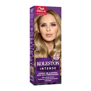 KOLESTON | Βαφή Μαλλιών 8/1 Ανοιχτό Ξανθό Σαντρέ Mini Kit 1 Τεμάχιο