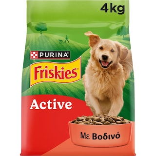 FRISKIES | Ξηρά Τροφή Σκύλου Active Βοδινό 4 Kg