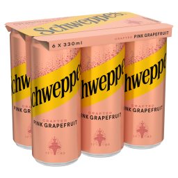 SCHWEPPES | Soft Drink Pink Grapefruit Can 6x330ml