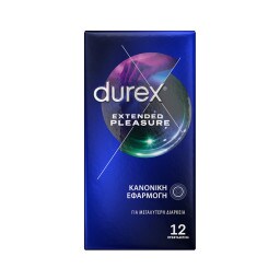 DUREX | Προφυλακτικά Extended Pleasure 12 Τεμάχια