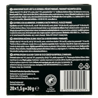 PERLA BEVERAGES | Τσάι Πράσινο Τζίντζερ Πορτοκάλι 20x1.5g