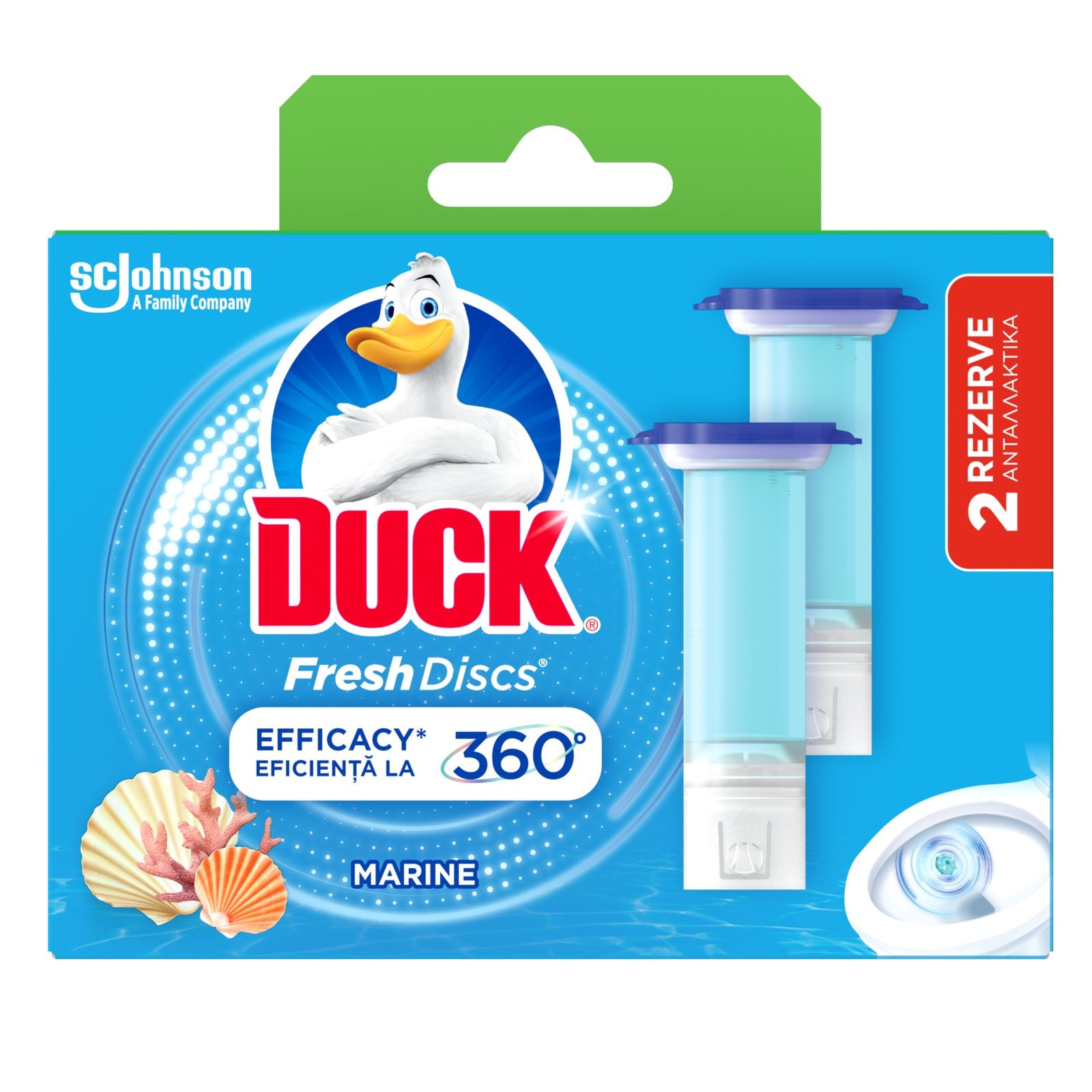 DUCK Υγρό WC Block Ανταλλακτικό Marine 2x36ml