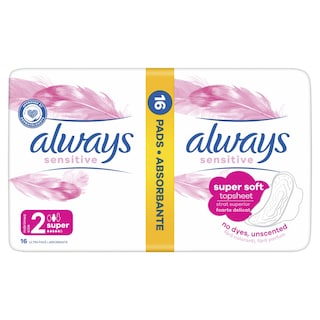 ALWAYS | Σερβιέτες Sensitive Super 16 Τεμάχια