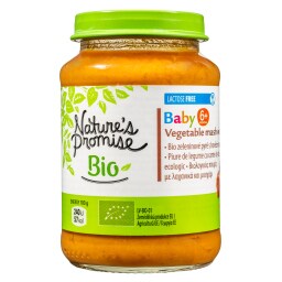 NATURES PROMISE BIO | Παιδική Τροφή Bio Πουρές Λαχανικών με Μοσχάρι 190g