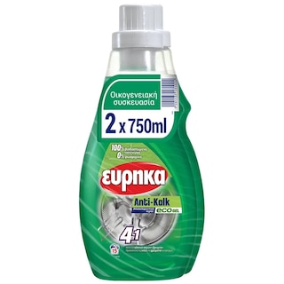 ΕΥΡΗΚΑ | Αποσκληρυντικό Νερού Anti-Kalk Eco Gel 2x750ml