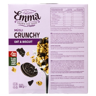 EMMA | Crunchy Μούσλι Βρώμη και Μπισκότο 500g