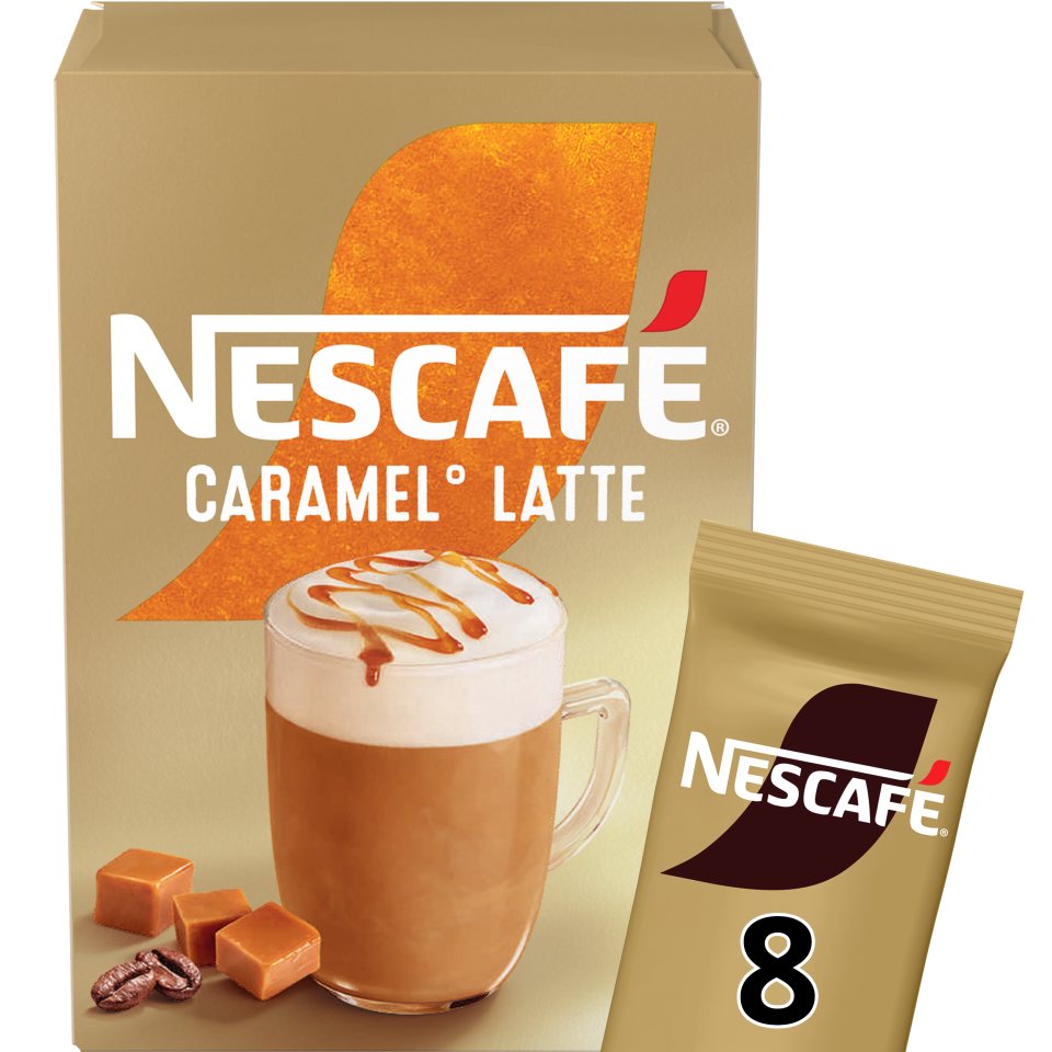 NESCAFE Στιγμιαίος Καφές Caramel Latte Gold 8 X 17gr