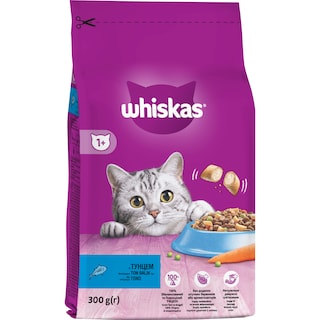 WHISKAS | Ξηρά Τροφή Για Γάτες Κροκέτες Τόνου 300gr