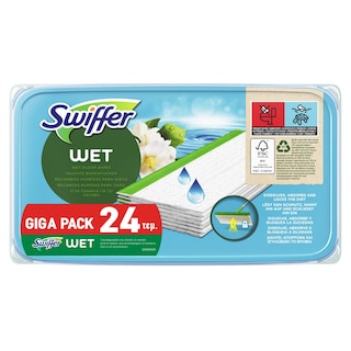 SWIFFER | Υγρά Πανάκια Morning Fresh Ανταλλακτικά 24 Τεμάχια